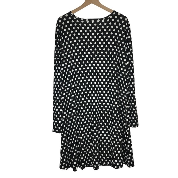 POPYOUNG Lot of 2 Swing Dress T Shirt Style Long Sleeve Stretchy Dots Size 3XL - Picture 5 of 16
